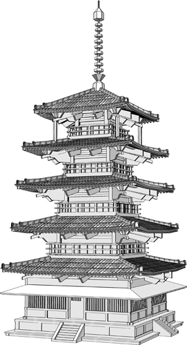 Historical drama _ A Pagoda - CLIP STUDIO ASSETS