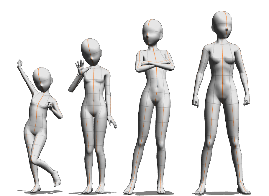 Female Figures 1 - CLIP STUDIO ASSETS