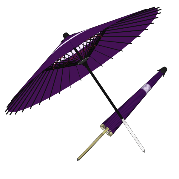 Japanese umbrella - CLIP STUDIO ASSETS