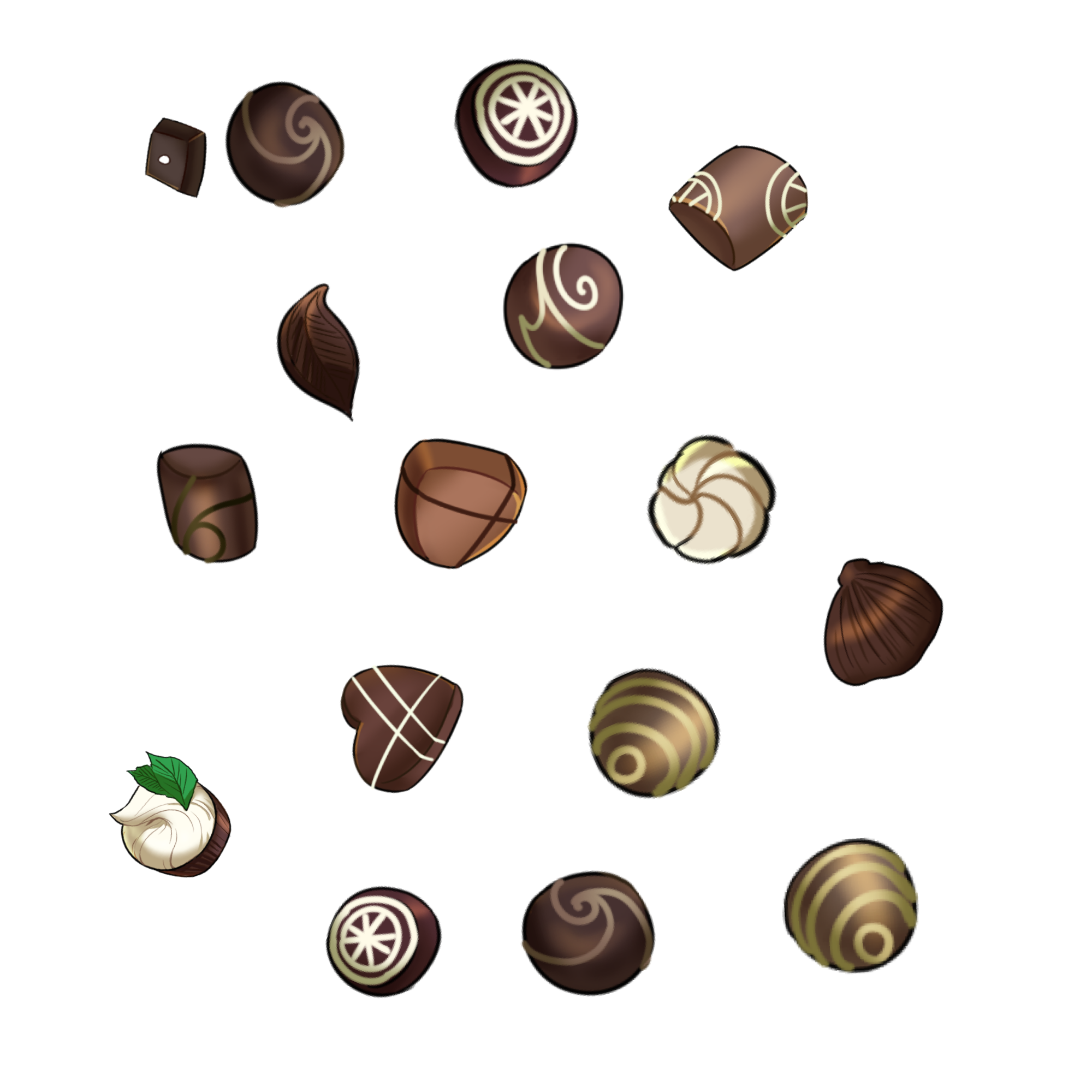 Chocolate brushes - CLIP STUDIO ASSETS