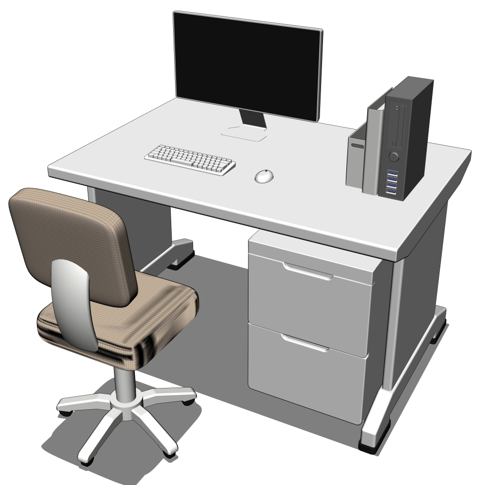 Gaming Desk in Japanesse Style by Nikdox 3D Model in Office 3DExport