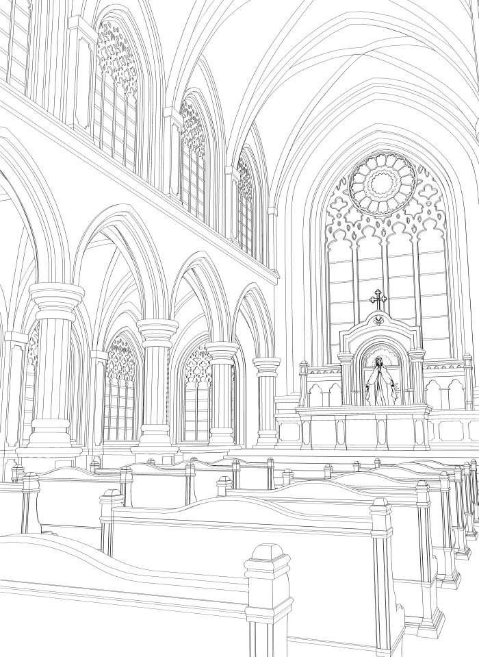 Antique Church (Full set) - CLIP STUDIO ASSETS