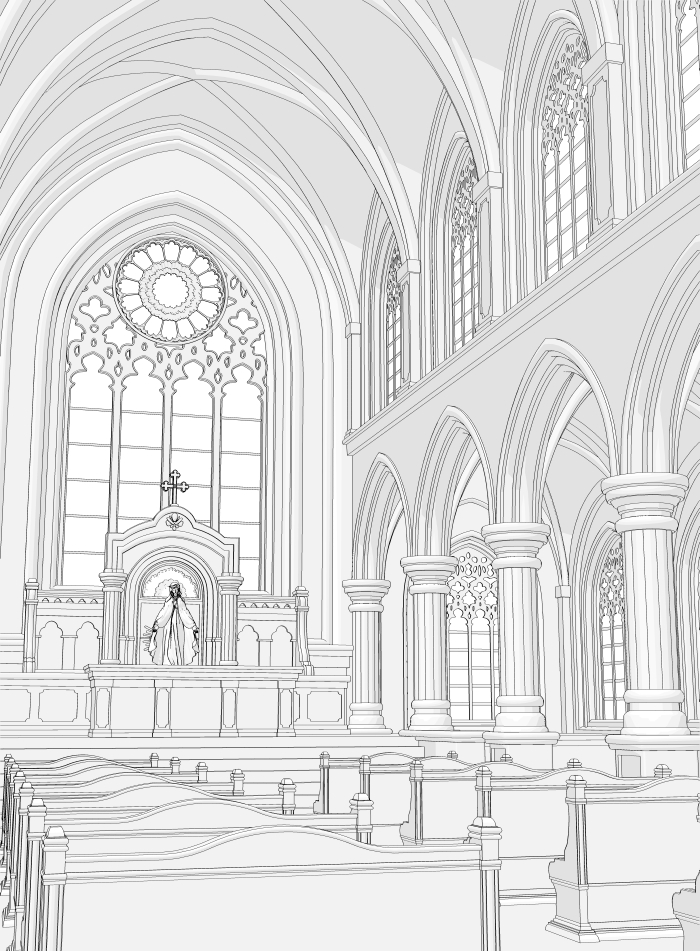 Antique Church (Full set) - CLIP STUDIO ASSETS