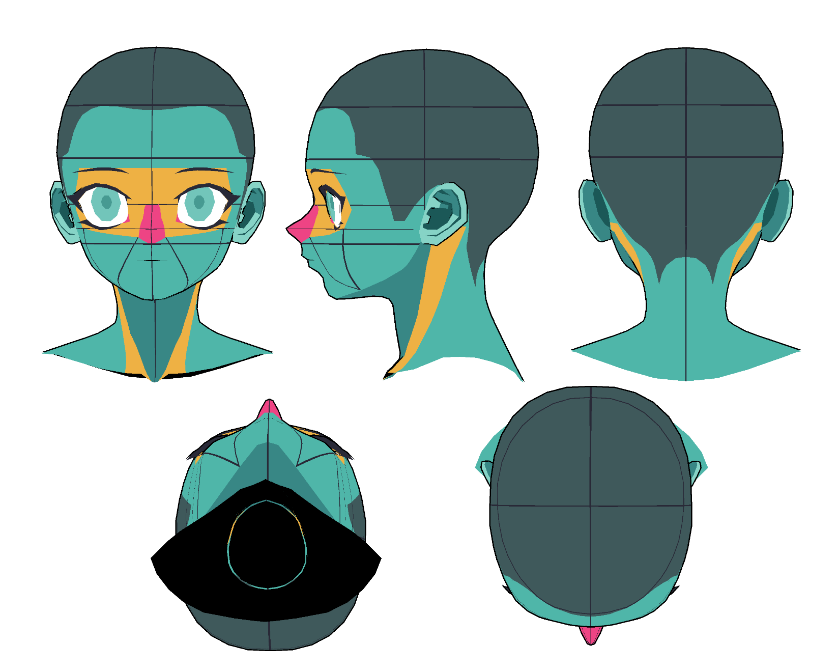 3D Head Boys and Girls - CLIP STUDIO ASSETS