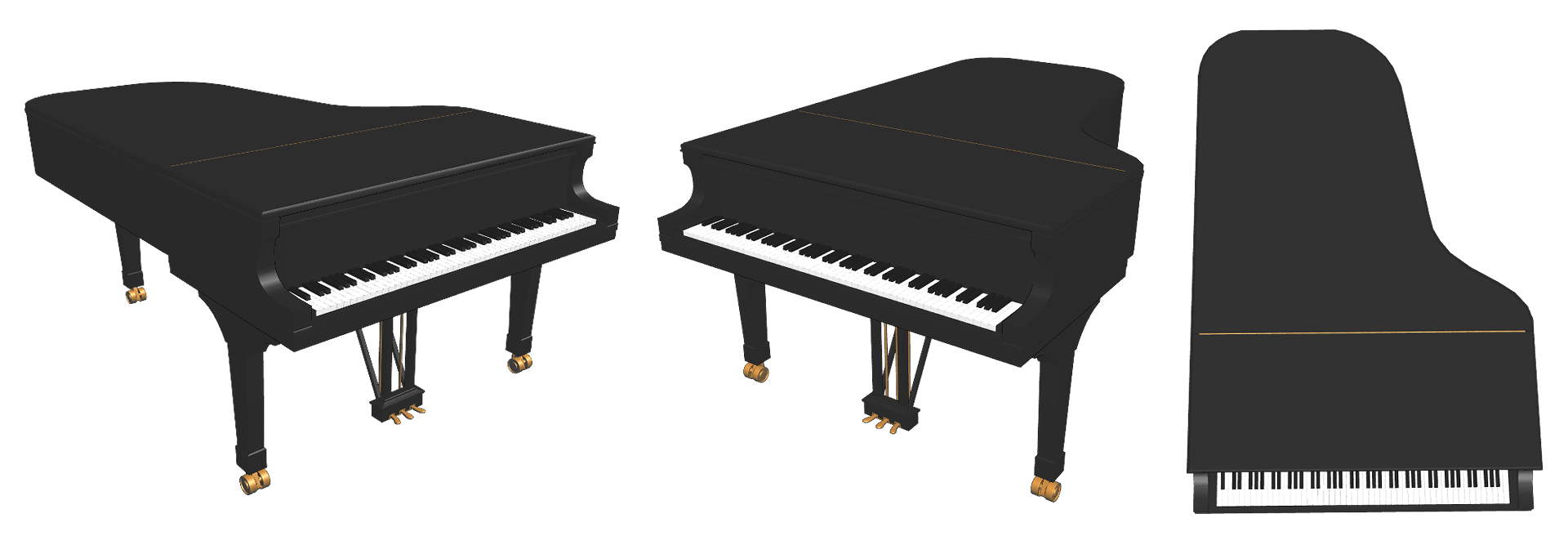 Piano con tapa cerrada - CLIP STUDIO ASSETSPiano con tapa cerrada - CLIP STUDIO ASSETS  