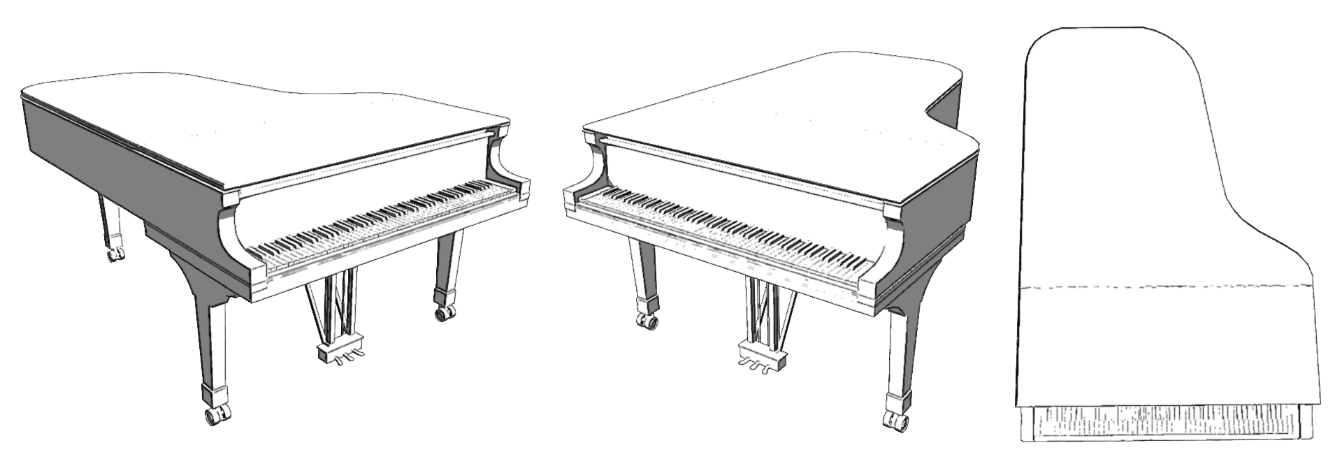 Piano con tapa cerrada - CLIP STUDIO ASSETSPiano con tapa cerrada - CLIP STUDIO ASSETS  