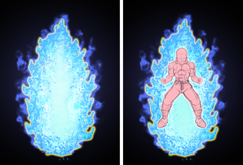 1.0) Blue Full-Body Outline Aura