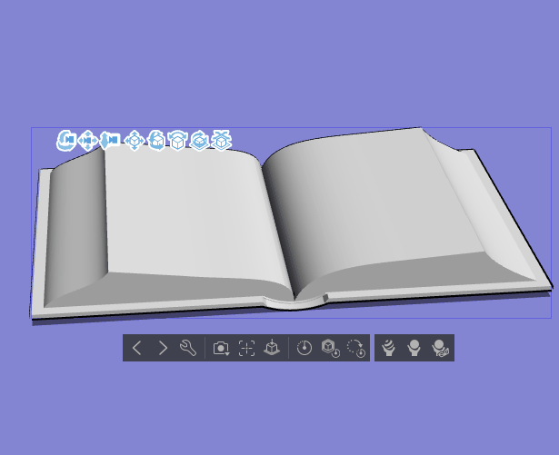 Animated book opening | 3D model