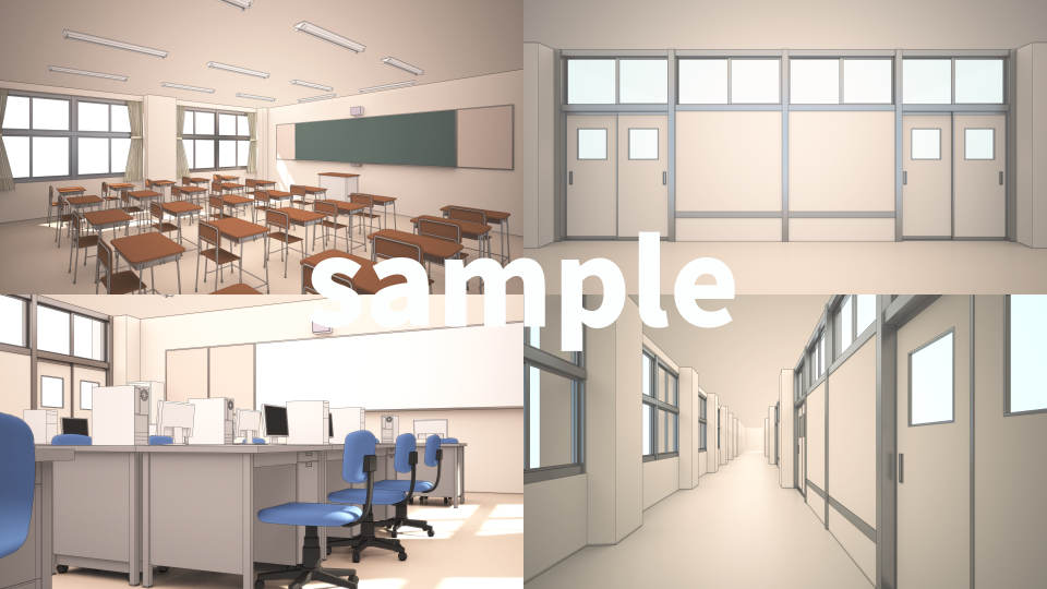 SCHOOL CLASSROOM BACKGROUND - CLIP STUDIO ASSETS