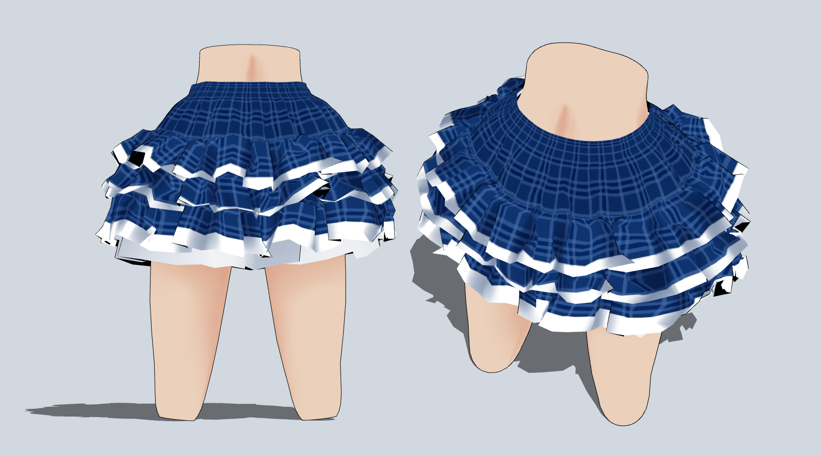 3-Stage ruffle skirt (idol style) - CLIP STUDIO ASSETS