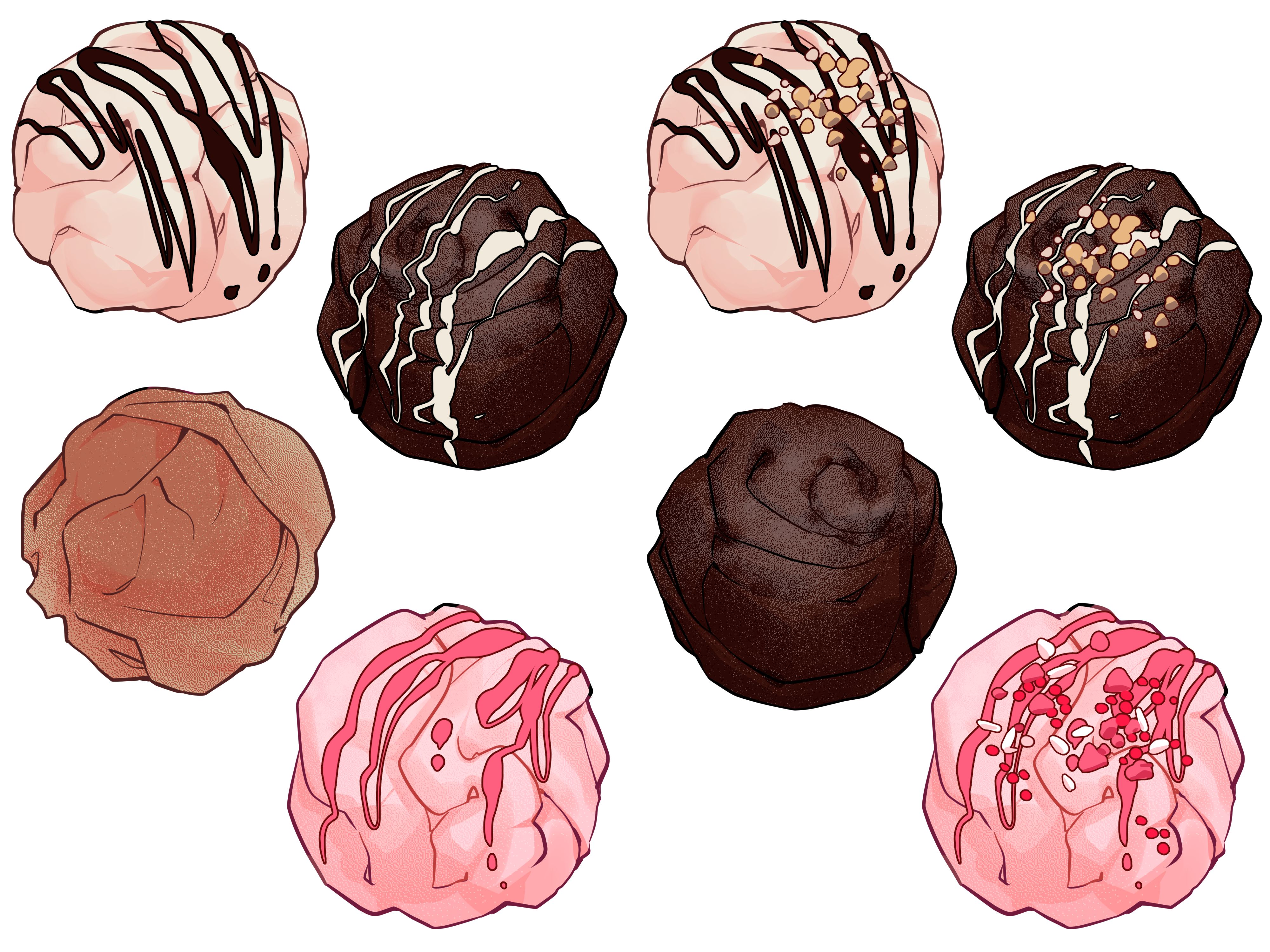 Chocolate brushes - CLIP STUDIO ASSETS