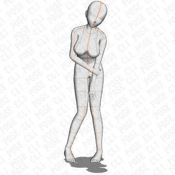 Girls Standing Pose Collection 15 - CLIP STUDIO ASSETS