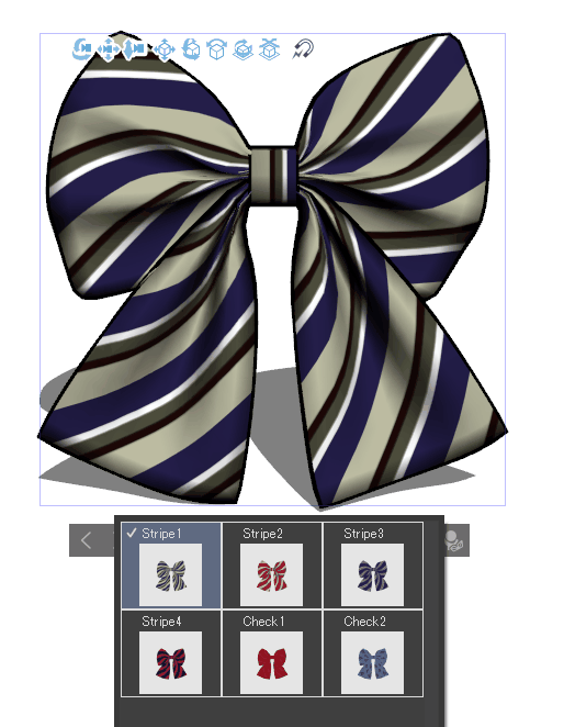 School ribbons that move: 3D - CLIP STUDIO ASSETS