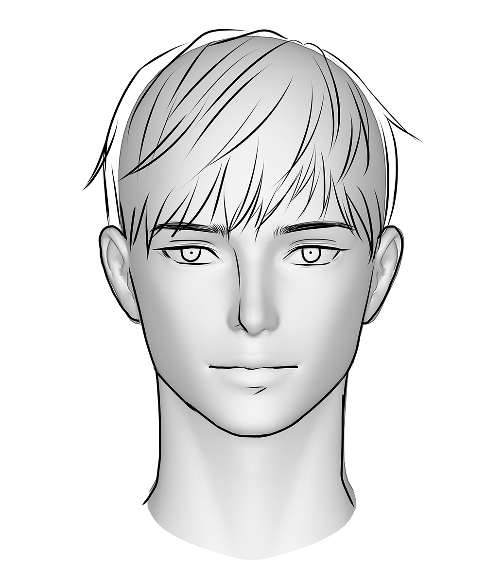 Man Face Trace (free to use) by KyIeDraw on DeviantArt