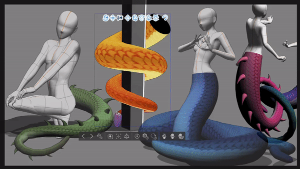 Snake (3D) - CLIP STUDIO ASSETS