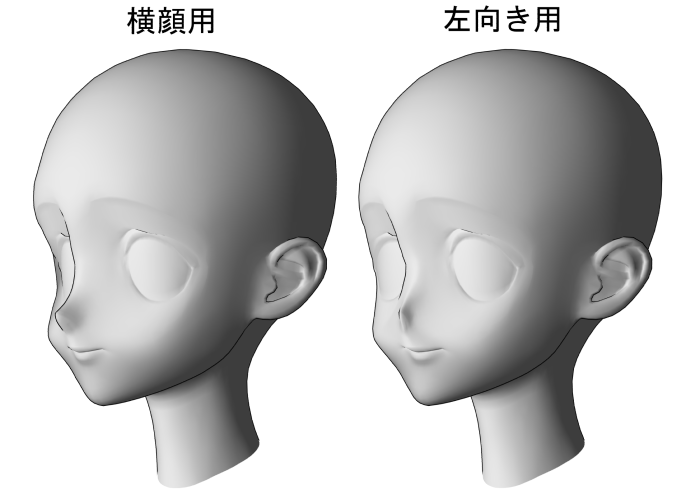 Cat-like cheek head - CLIP STUDIO ASSETS