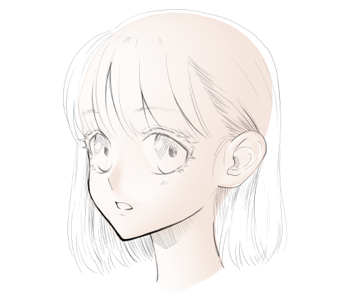 Cat-like cheek head - CLIP STUDIO ASSETS