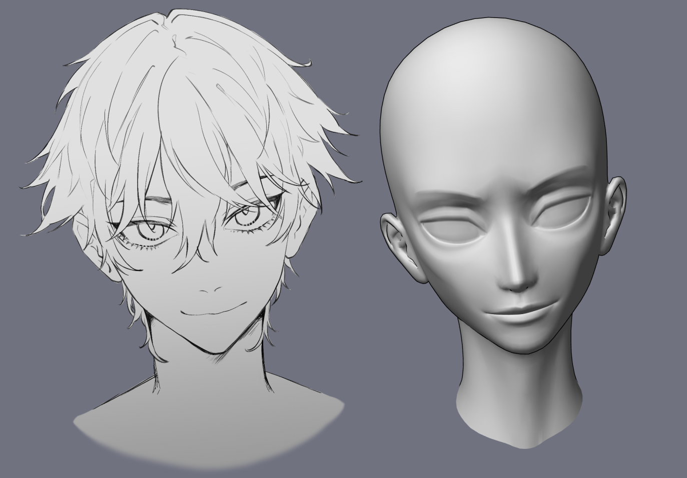 3D Head Boys and Girls - CLIP STUDIO ASSETS