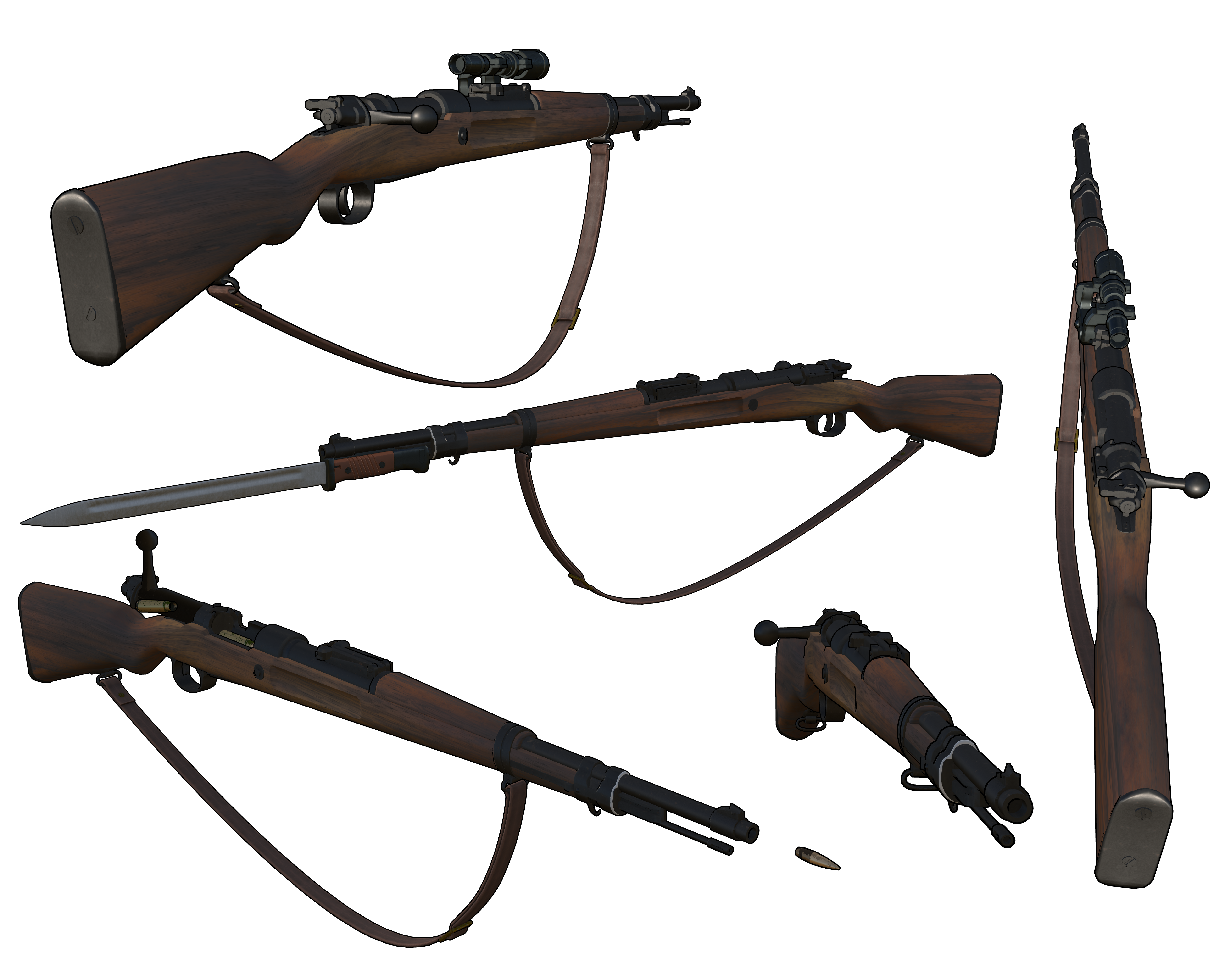 中正式歩槍 Chiang Kai-shek rifle - CLIP STUDIO ASSETS