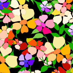 Fancy Flower Seamless pattern - CLIP STUDIO ASSETS