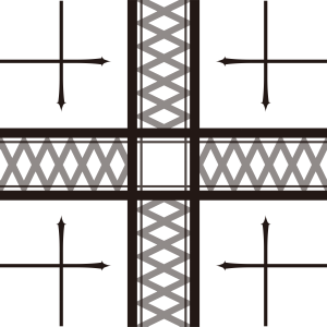 Gothic check seamless pattern material 01 - CLIP STUDIO ASSETS