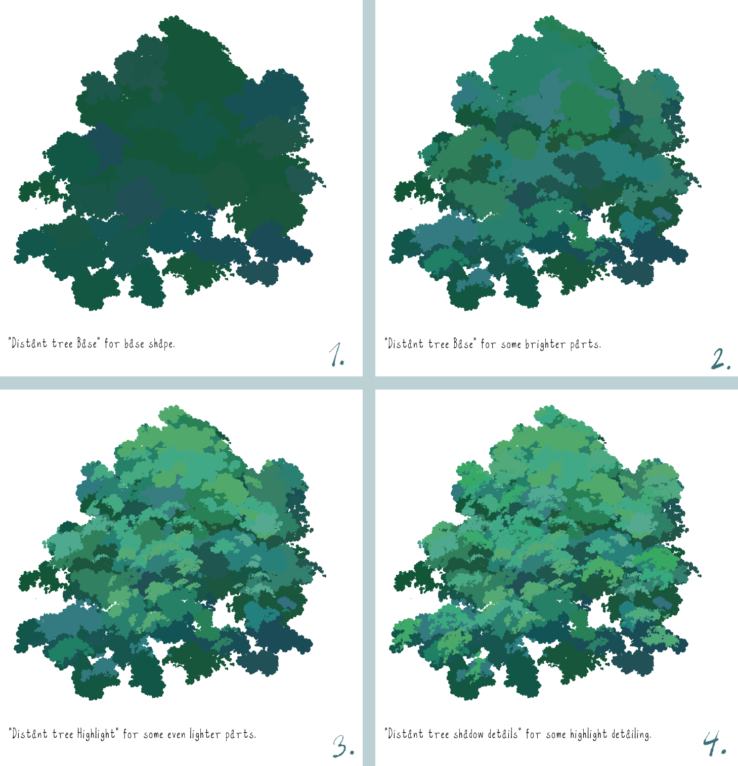 Conjunto árbol/arbusto 02 Actualización 01 - Clip Studio Assets