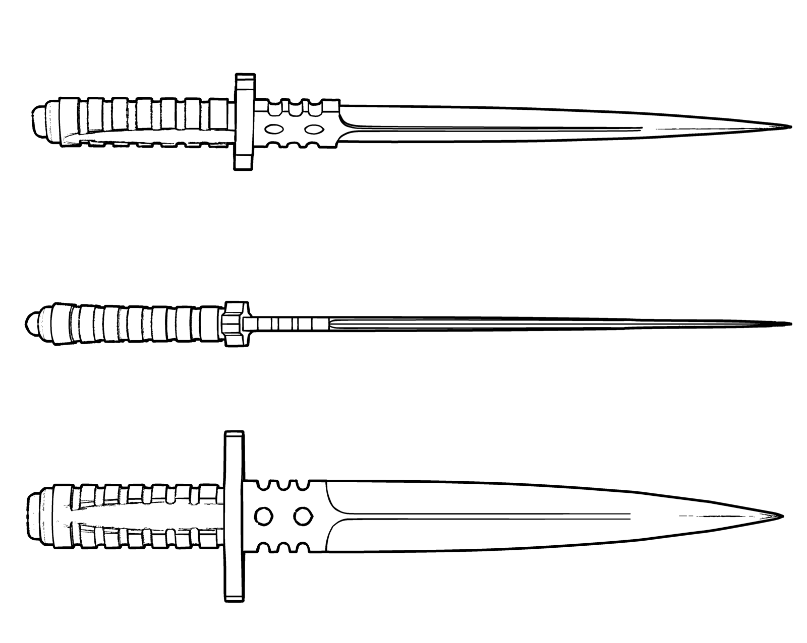 723ダガーナイフA - CLIP STUDIO ASSETS