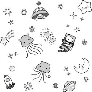【期間限定価格】宇宙ねこトーン素材集 - CLIP STUDIO ASSETS
