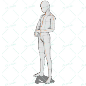 男性立ちポーズ集20 - CLIP STUDIO ASSETS