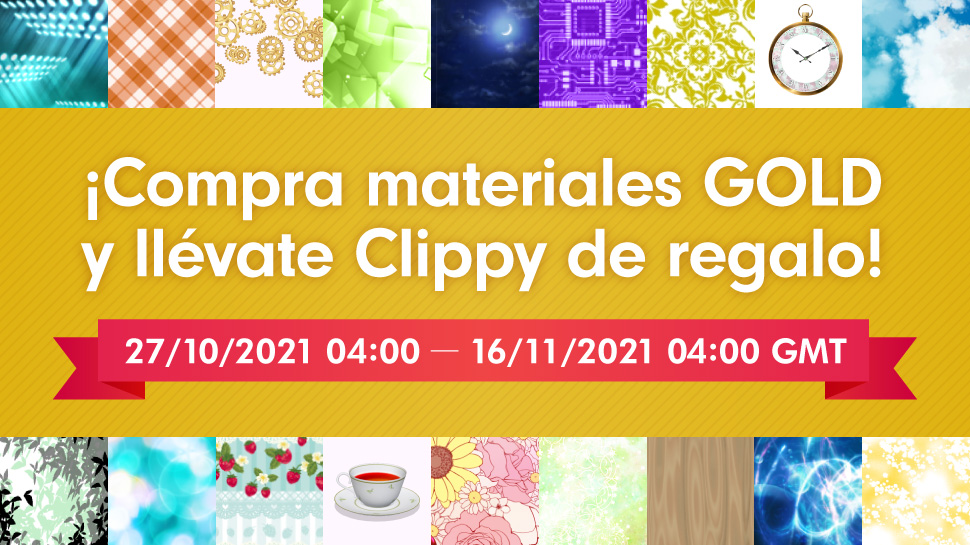 ¡Clippy de regalo por la compra de materiales GOLD!